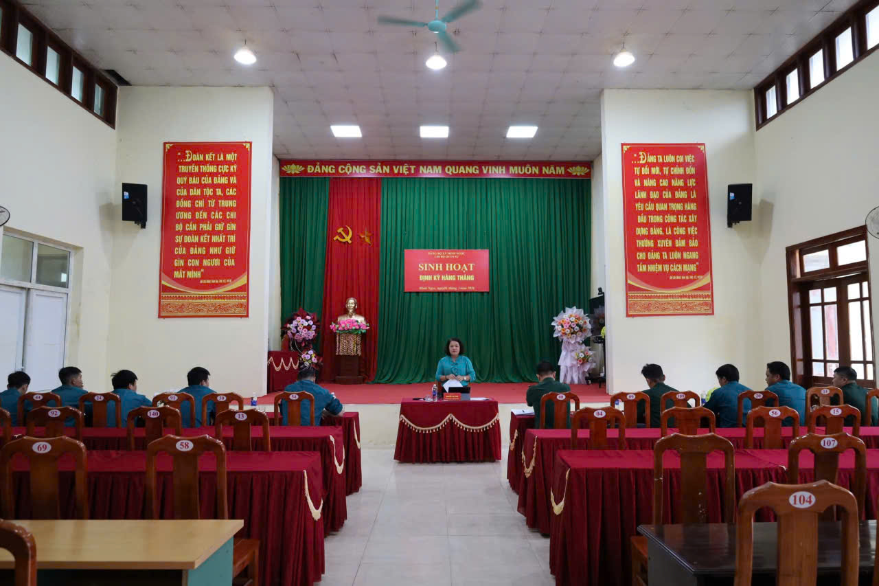 CHI BỘ QUÂN SỰ XÃ MINH NGỌC SINH HOẠT THƯỜNG KỲ THÁNG 5 NĂM 2026