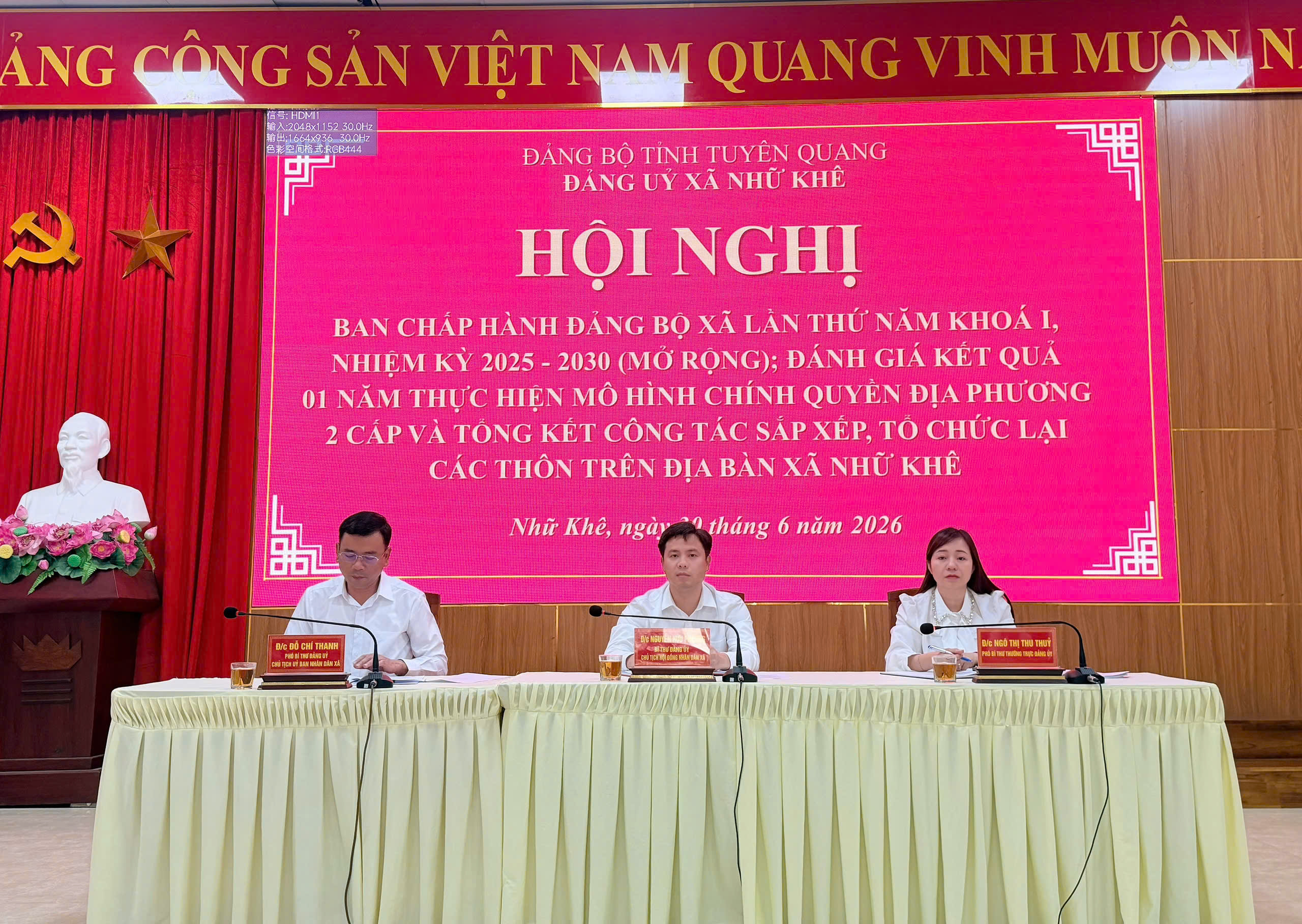 Xã Nhữ Khê tổ chức Hội nghị Ban Chấp hành Đảng bộ xã lần thứ năm khóa I, nhiệm kỳ 2025 - 2030 (mở rộng)