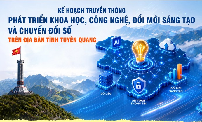 Kế hoạch truyền thông phát triển khoa học, công nghệ, đổi mới sáng tạo và chuyển đổi số trên địa bàn tỉnh Tuyên Quang