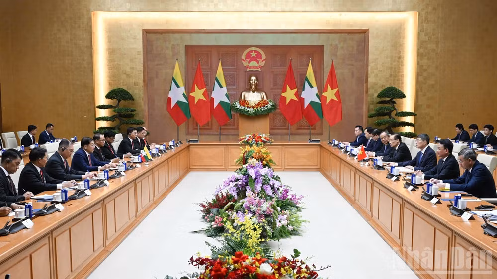 Việt Nam và Myanmar nhất trí tăng cường kết nối doanh nghiệp, thúc đẩy kim ngạch thương mại song phương