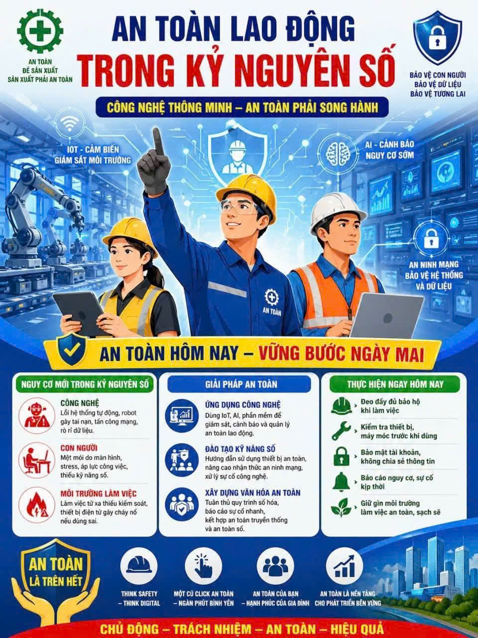 Hưởng ứng Tháng hành động về An toàn, vệ sinh lao động và Tháng Công nhân năm 2026
