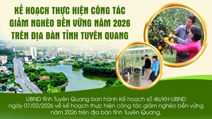 Kế hoạch thực hiện công tác giảm nghèo bền vững năm 2026 trên địa bàn tỉnh Tuyên Quang