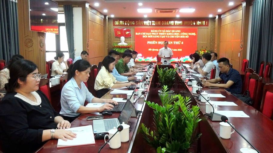Bắc Quang họp Ban Chỉ đạo phát triển khoa học, công nghệ, đổi mới sáng tạo và chuyển đổi số