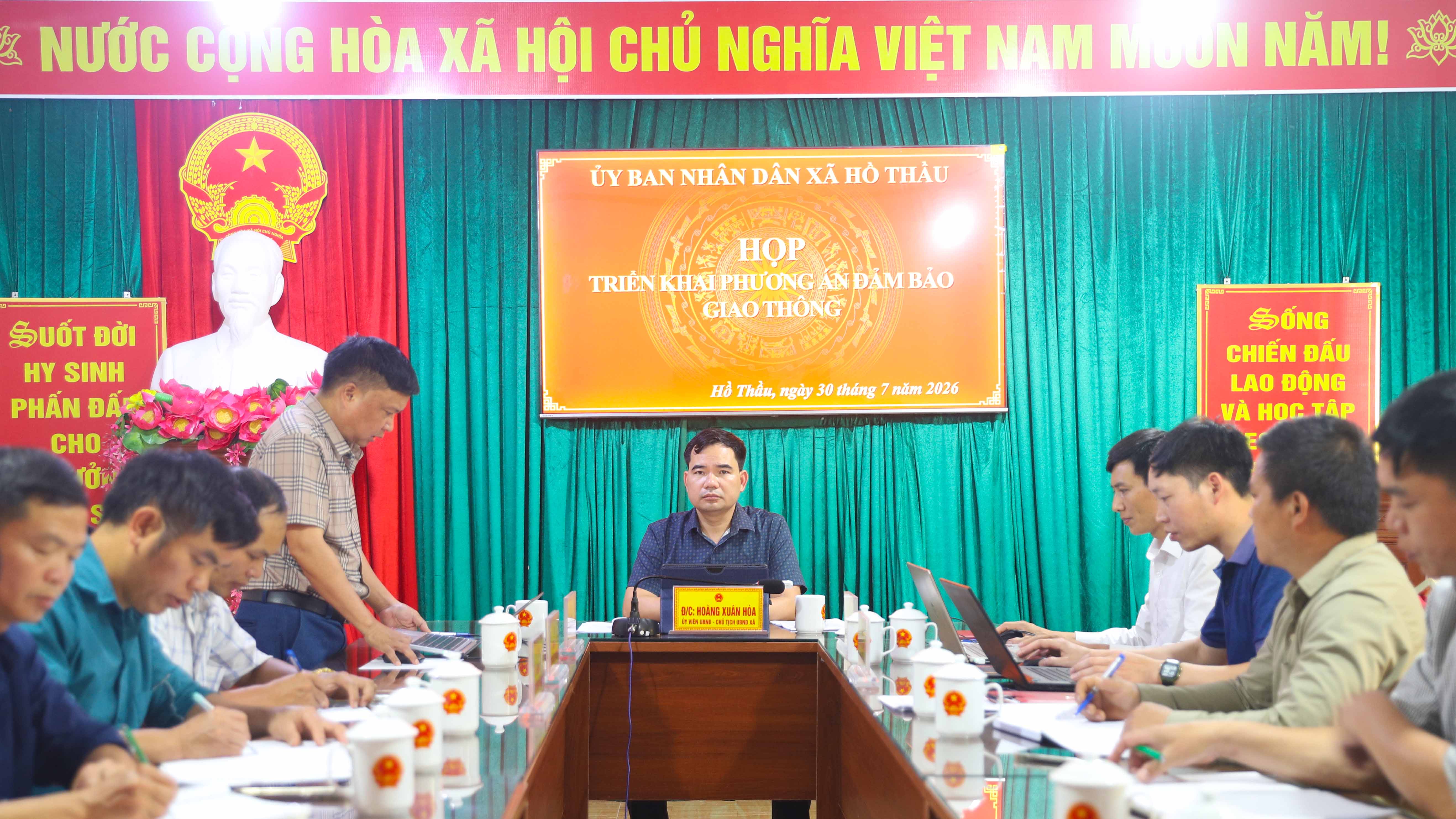 Xã Hồ Thầu: thống nhất phương án đảm bảo giao thông mùa mưa