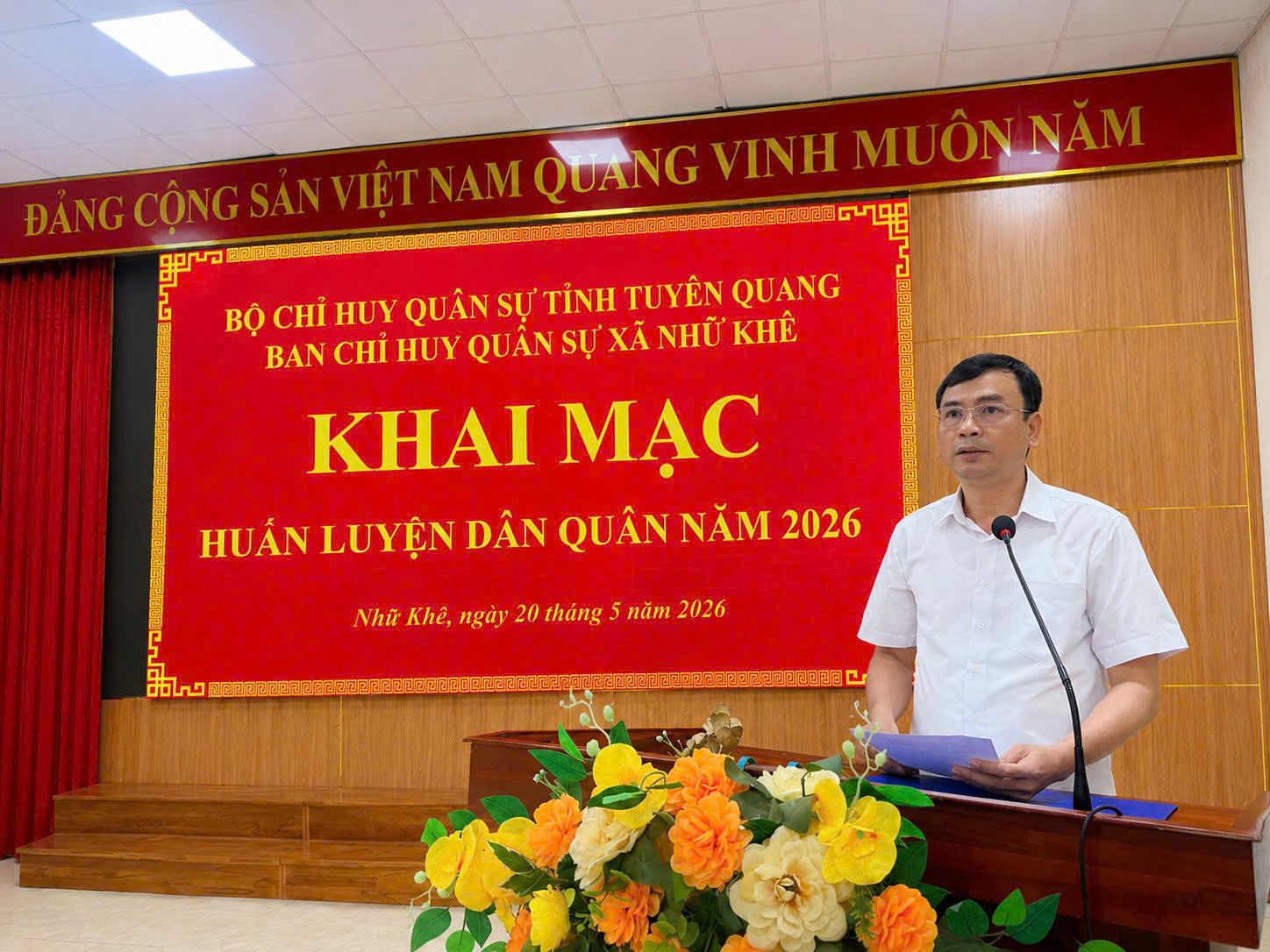 XÃ NHỮ KHÊ KHAI MẠC HUẤN LUYỆN LỰC LƯỢNG DÂN QUÂN CƠ ĐỘNG NĂM 2026