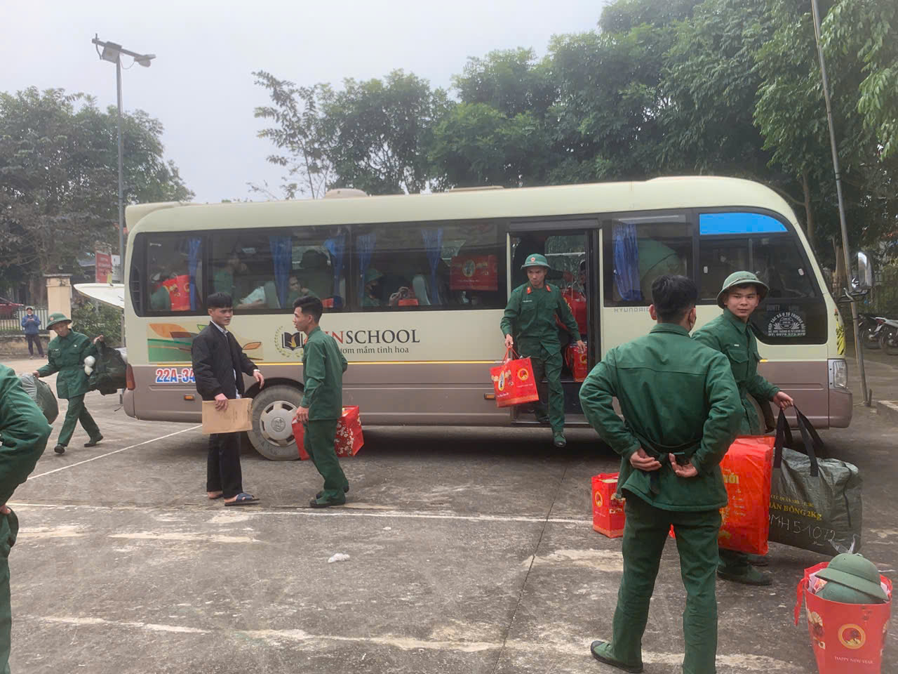 Xã Đông Thọ đón quân nhân hoàn thành nghĩa vụ quân sự trở về địa phương