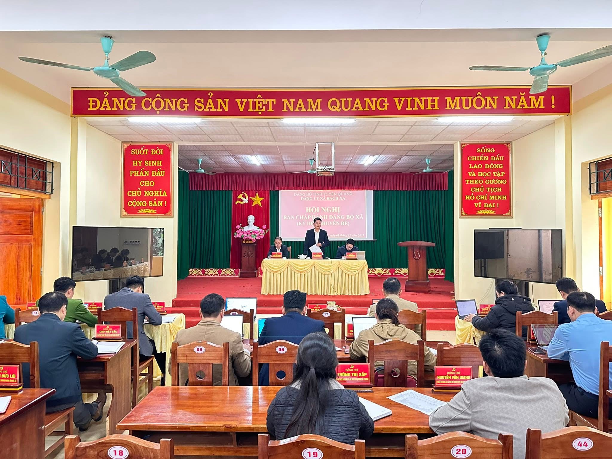 HỘI NGHỊ BAN CHẤP HÀNH ĐẢNG BỘ XÃ BẠCH XA – KỲ HỌP CHUYÊN ĐỀ NĂM 2025