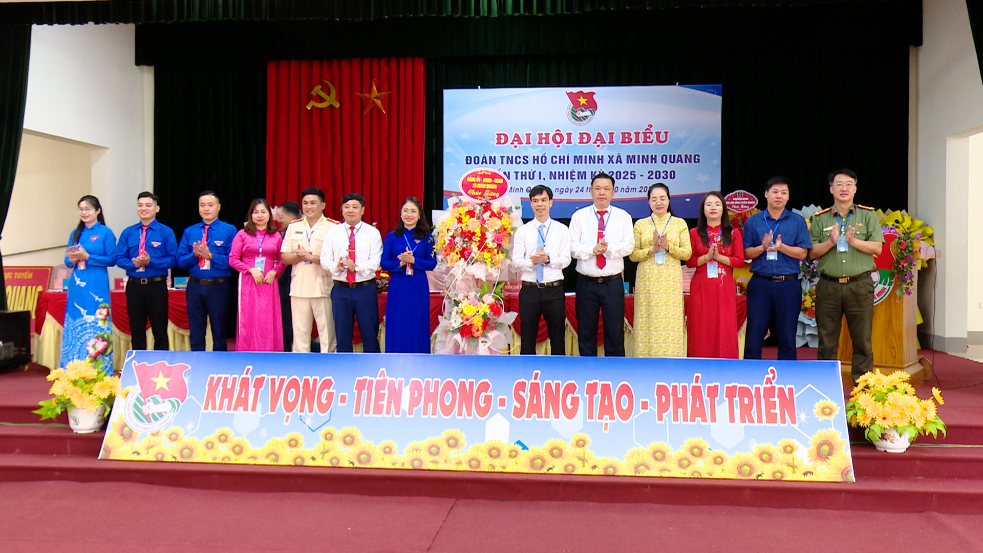Đại hội đại biểu Đoàn TNCS Hồ Chí Minh xã Minh Quang lần thứ I, nhiệm kỳ 2025 - 2030 thành công tốt đẹp