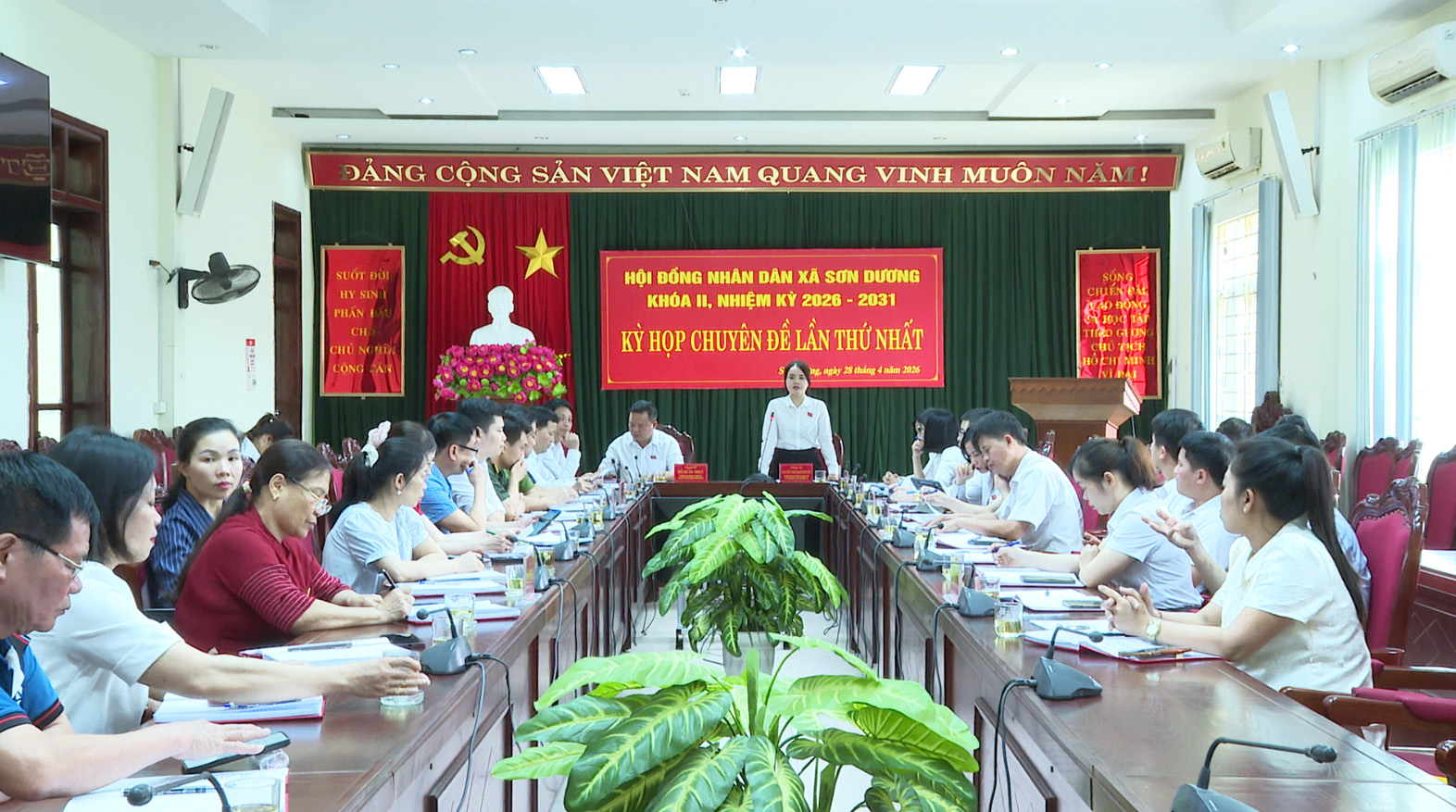 Kỳ họp chuyên đề lần thứ nhất HĐND xã Sơn Dương khóa II