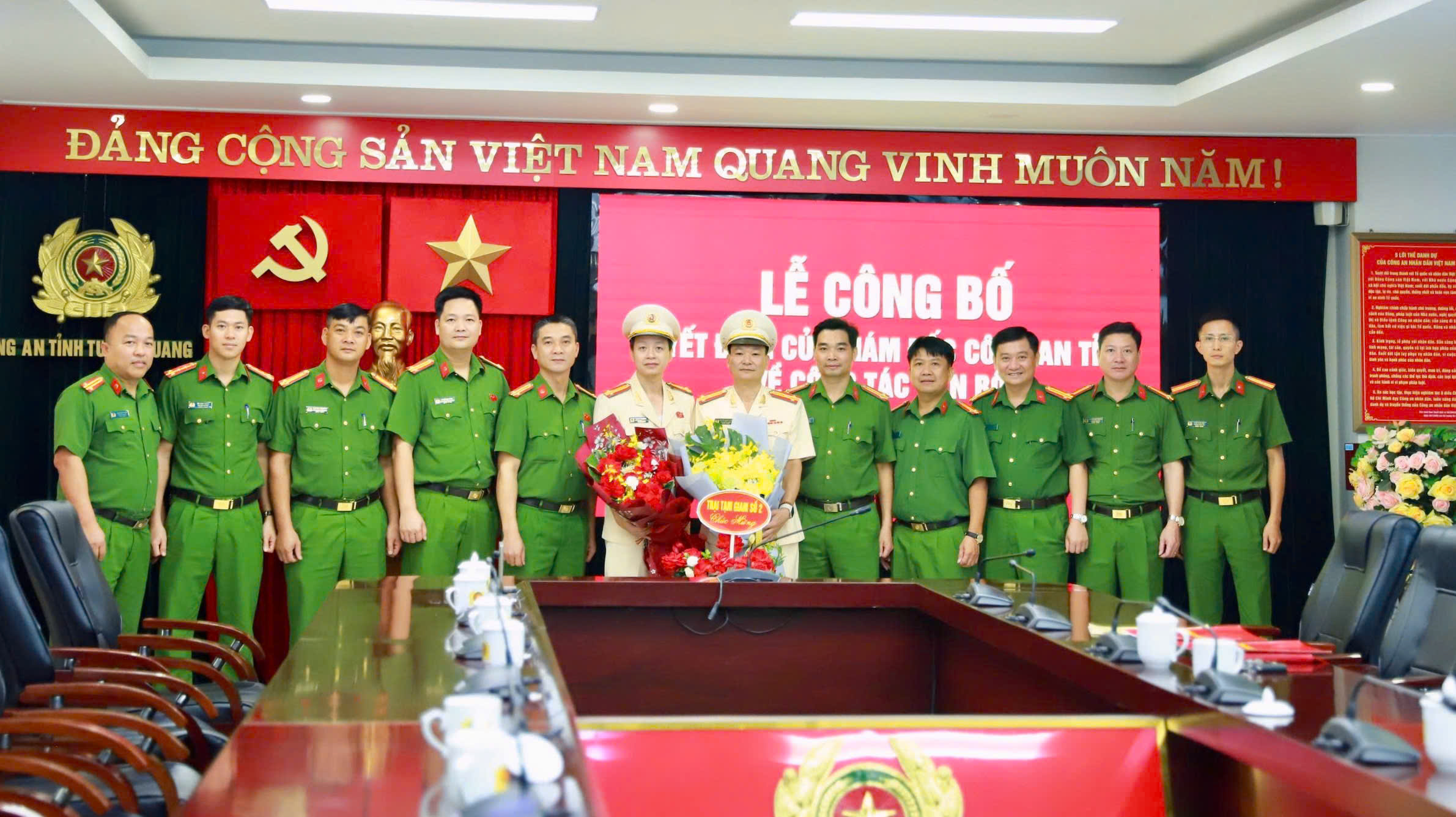 CÔNG BỐ QUYẾT ĐỊNH CỦA GIÁM ĐỐC CÔNG AN TỈNH VỀ CÔNG TÁC CÁN BỘ