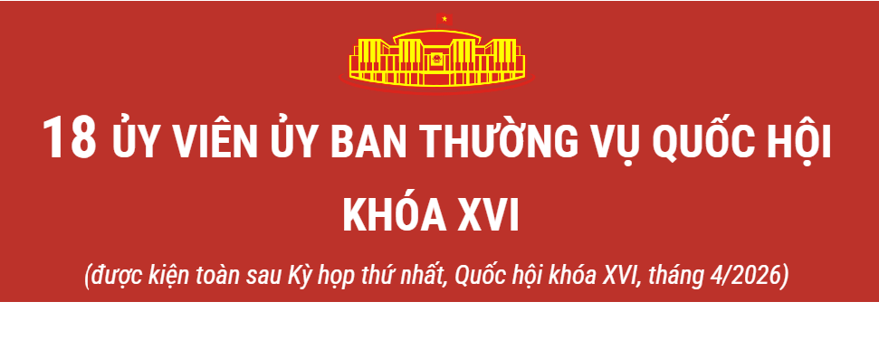 18 ủy viên Ủy ban Thường vụ Quốc hội khóa XVI