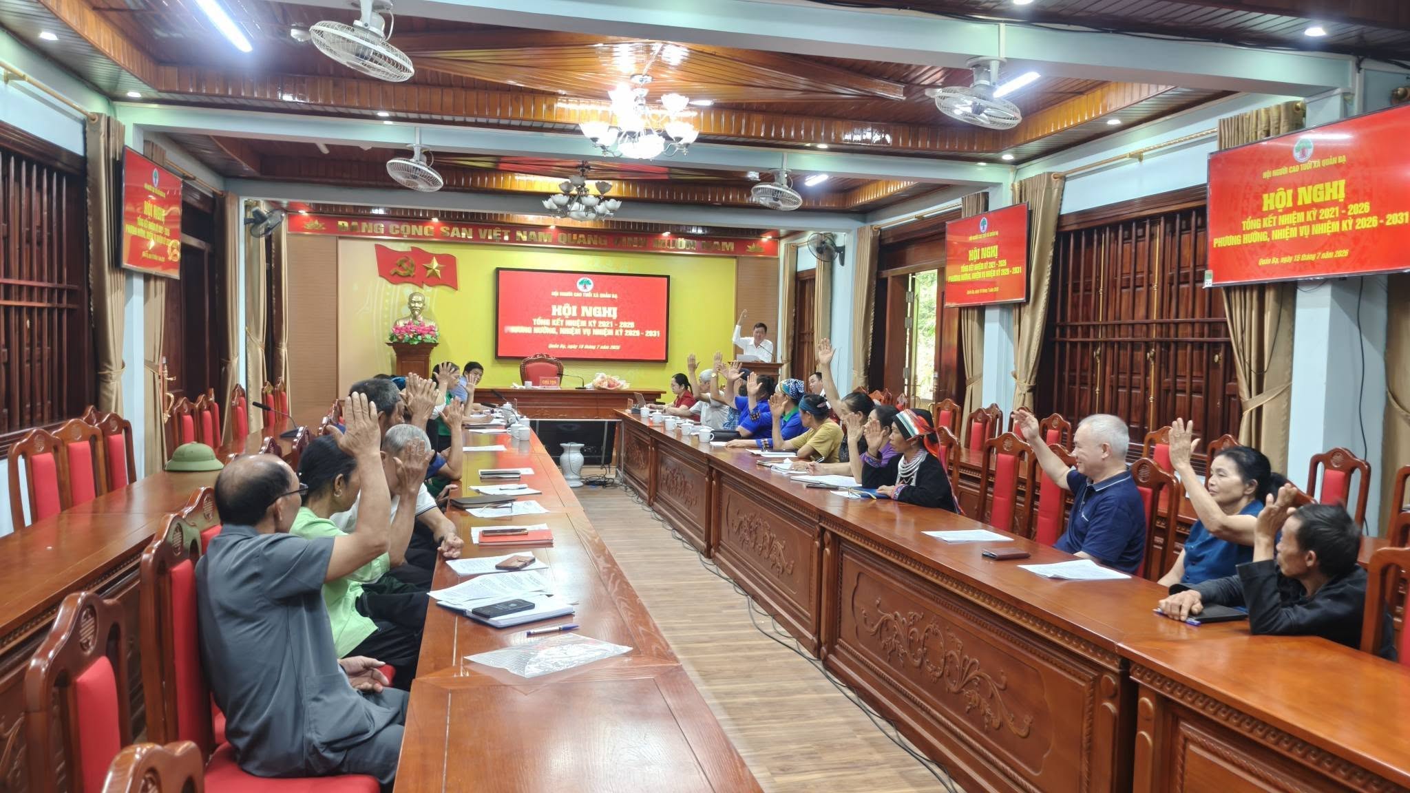 Hội Người cao tuổi xã Quản Bạ tổ chức Hội nghị tổng kết công tác Hội nhiệm kỳ 2021 – 2026
