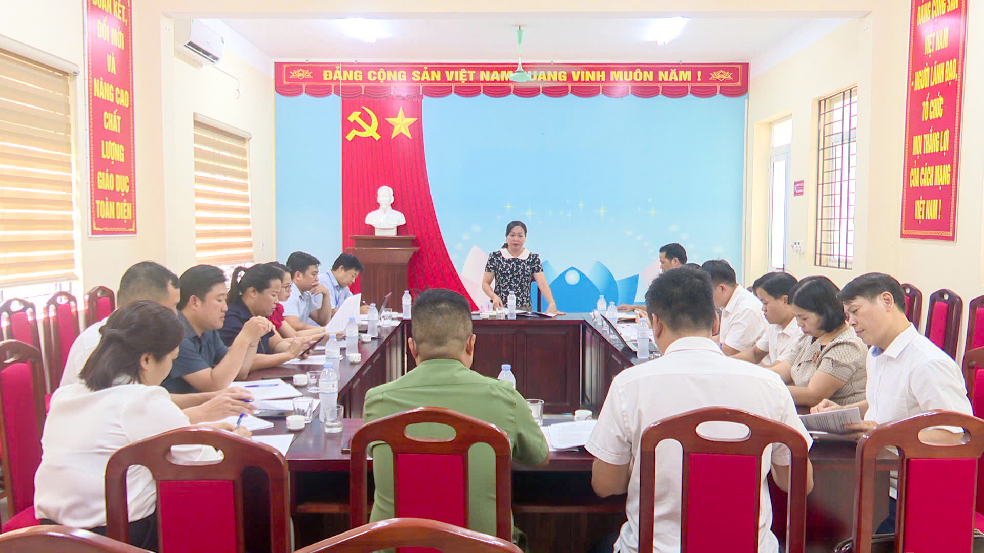 Ban Chỉ đạo thi cấp xã Quang Bình triển khai công tác chuẩn bị Kỳ thi tốt nghiệp THPT năm 2026
