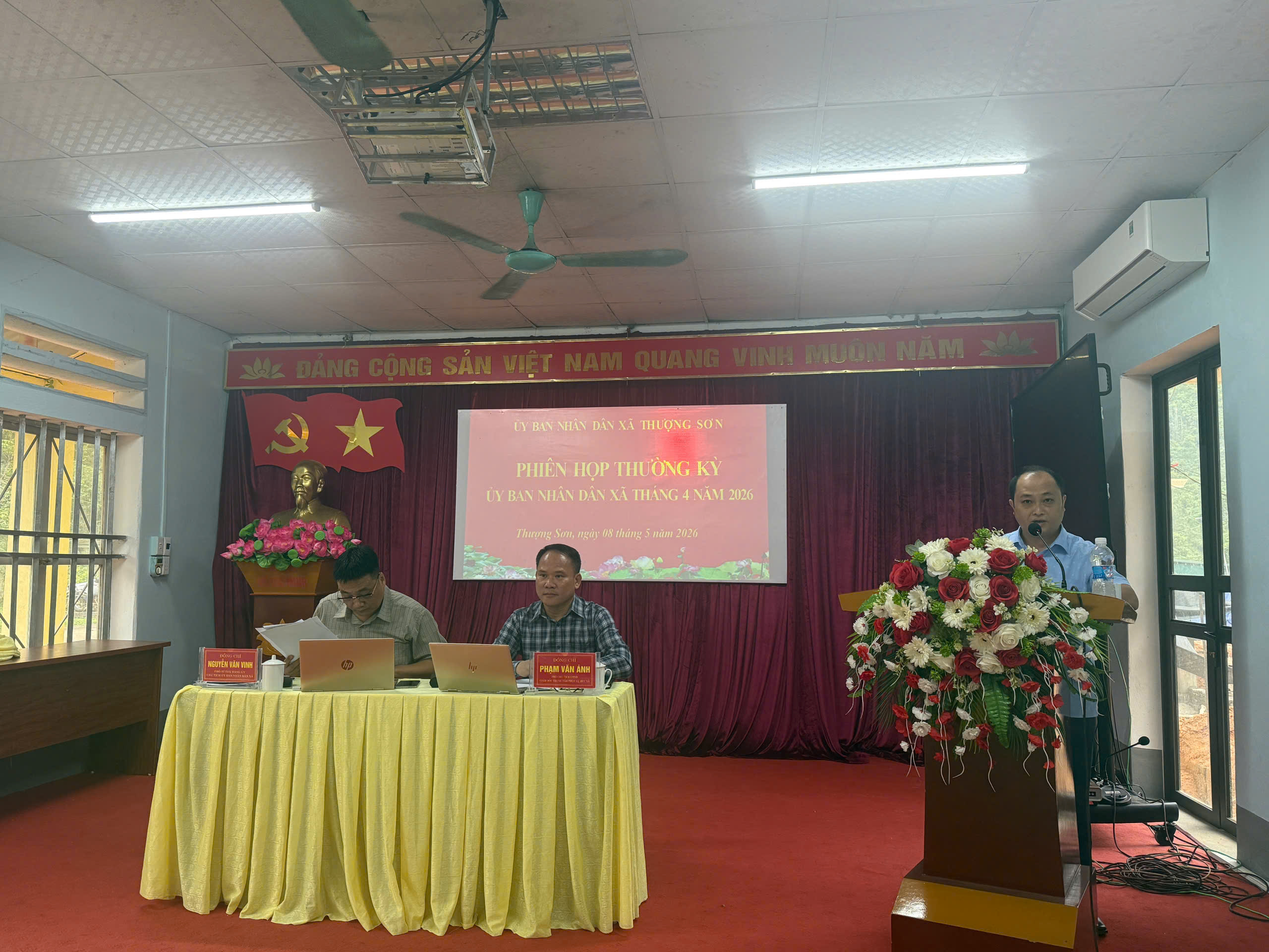 UBND xã Thượng Sơn tổ chức phiên họp Thường kỳ tháng 4 năm 2026