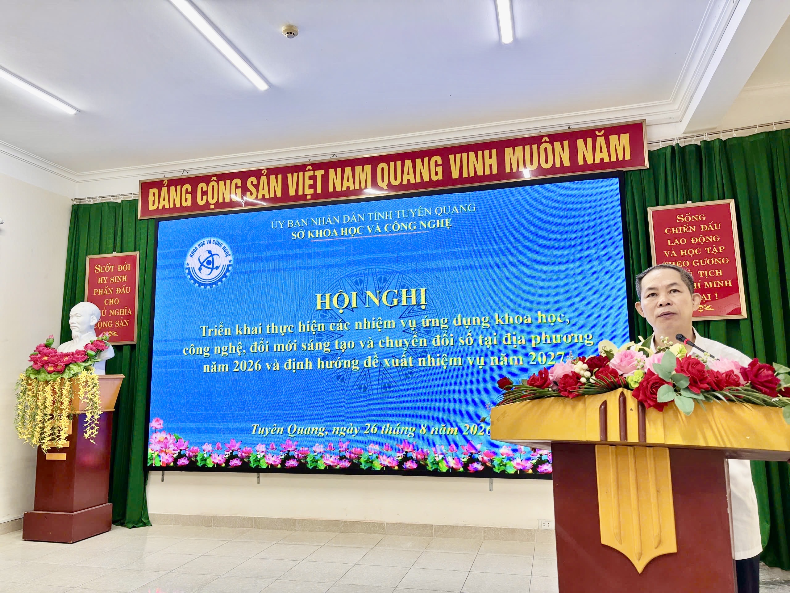 Triển khai thực hiện các nhiệm vụ ứng dụng khoa học, công nghệ, đổi mới sáng tạo và chuyển đổi số tại địa phương năm 2026 và định hướng đề xuất nhiệm vụ năm 2027