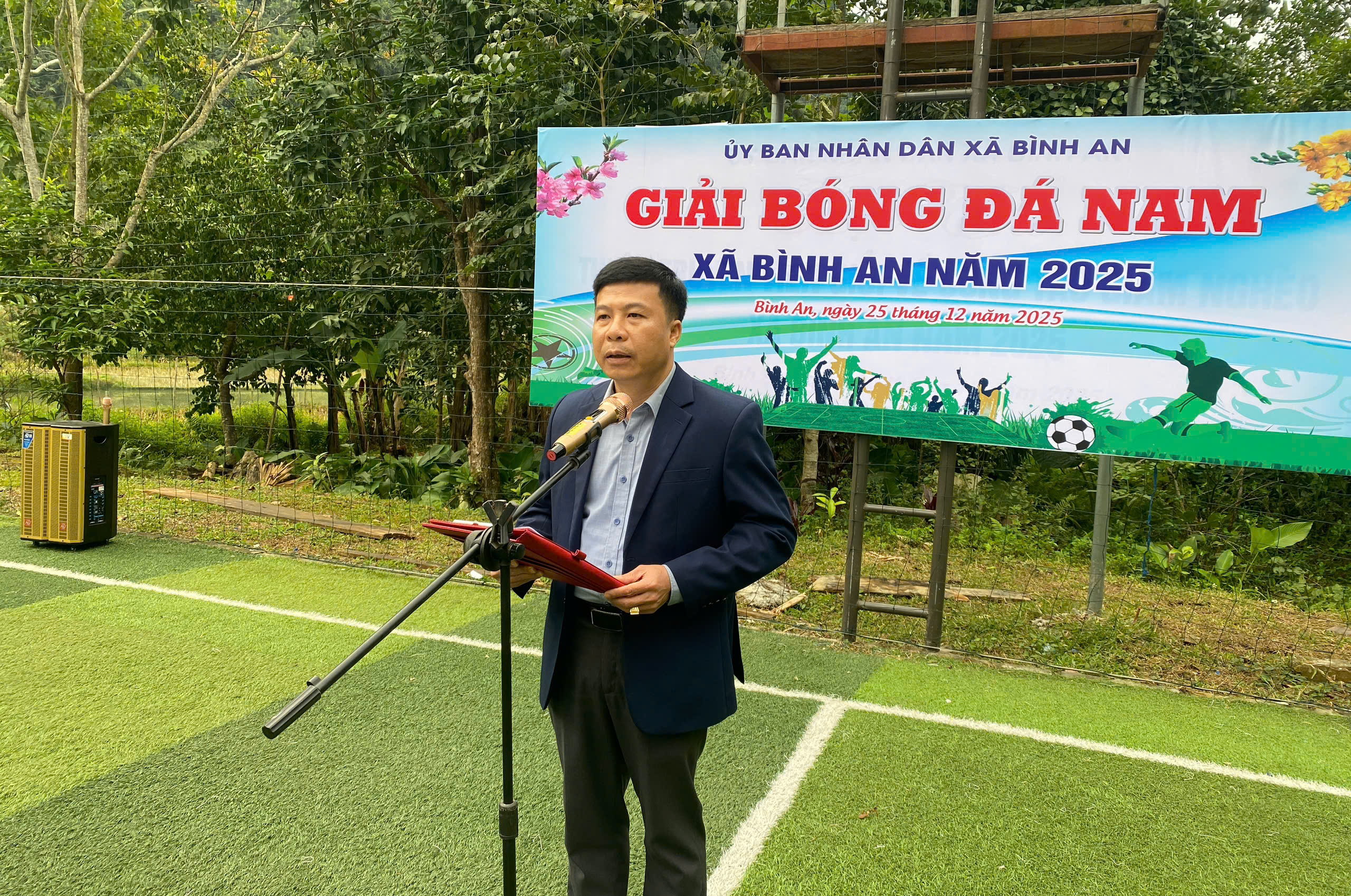 Lễ khai mạc giải Bóng đá nam xã Bình An năm 2025