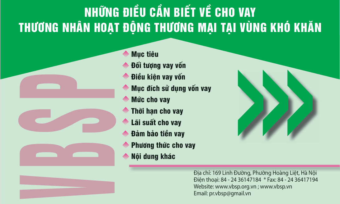 Nội dung truyền thông giảm nghèo thông tin: NHỮNG ĐIỀU CẦN BIẾT VỀ CHO VAY THƯƠNG NHÂN HOẠT ĐỘNG THƯƠNG MẠI TẠI VÙNG KHÓ KHĂN