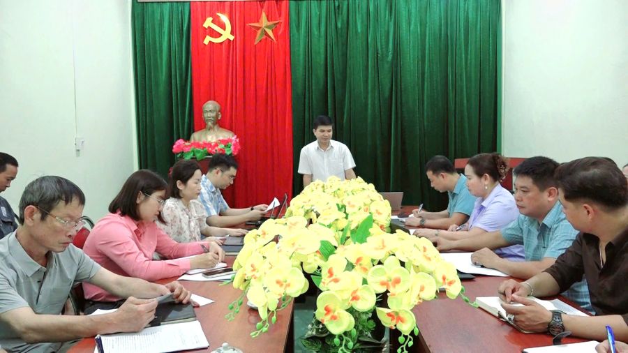 UBND xã Bắc Quang làm việc với Ban Quản lý dự án và Dịch vụ xã