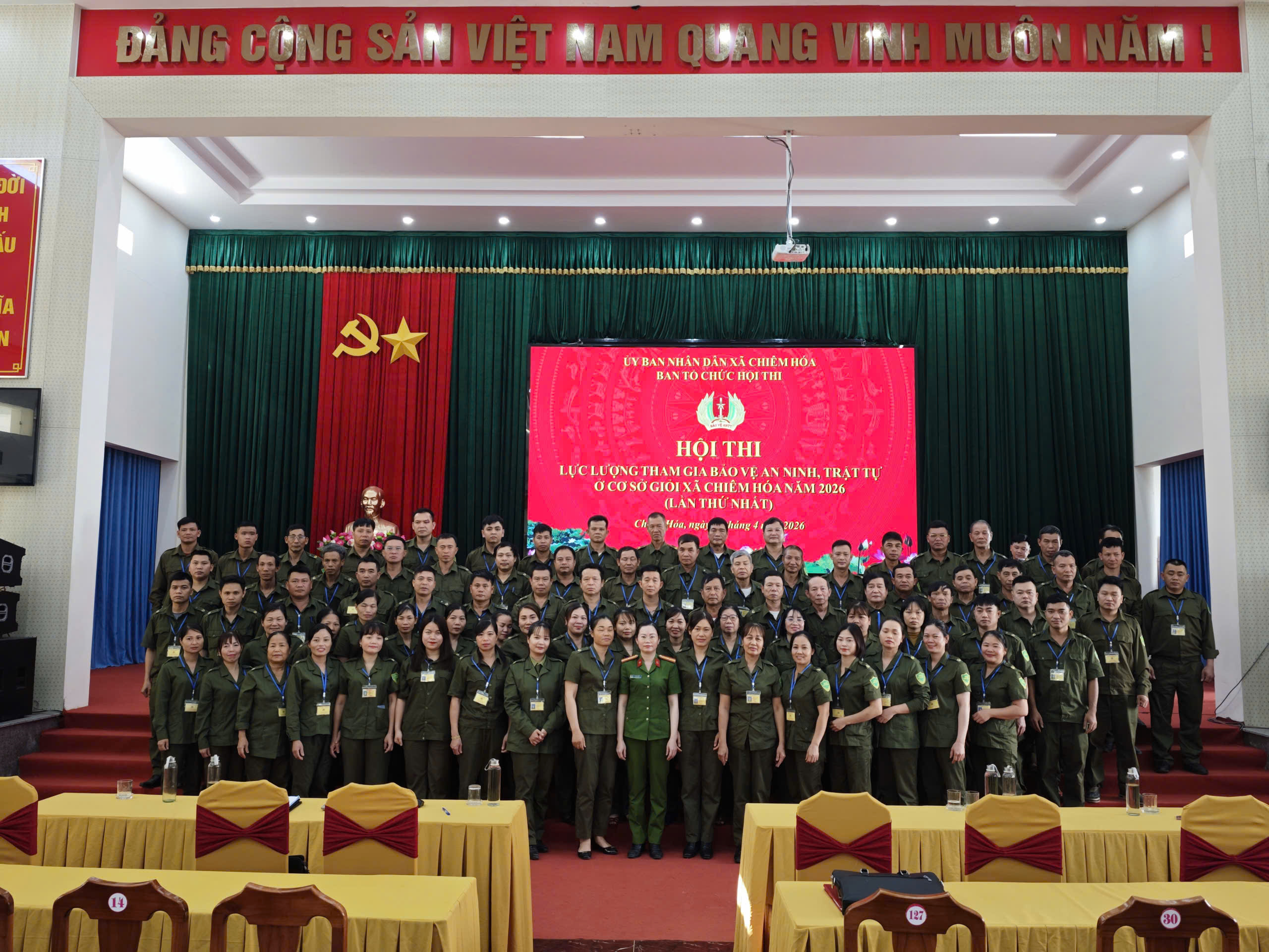 CHIÊM HÓA - HỘI THI LỰC LƯỢNG BẢO VỆ ANTT Ở CƠ SỞ GIỎI NĂM 2026