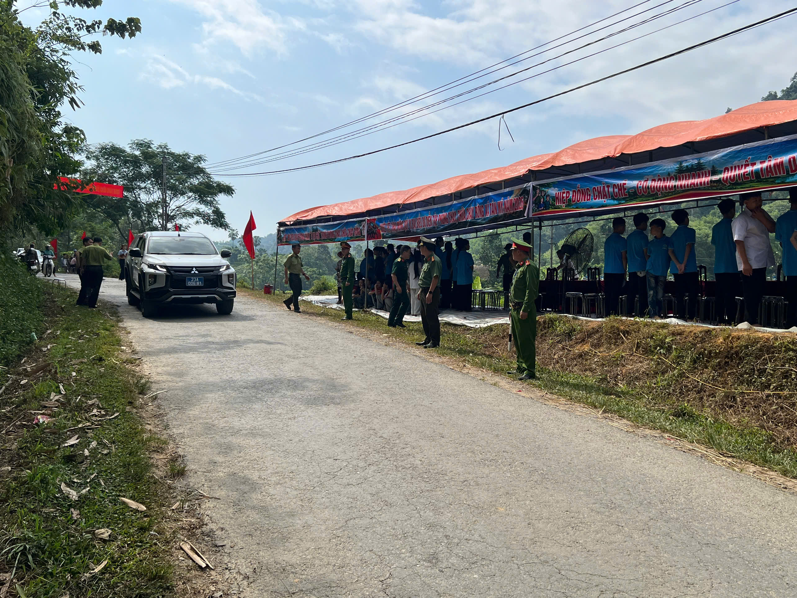 CÔNG AN XÃ TÂN MỸ GÓP PHẦN BẢO ĐẢM THÀNH CÔNG DIỄN TẬP PCCC RỪNG NĂM 2026