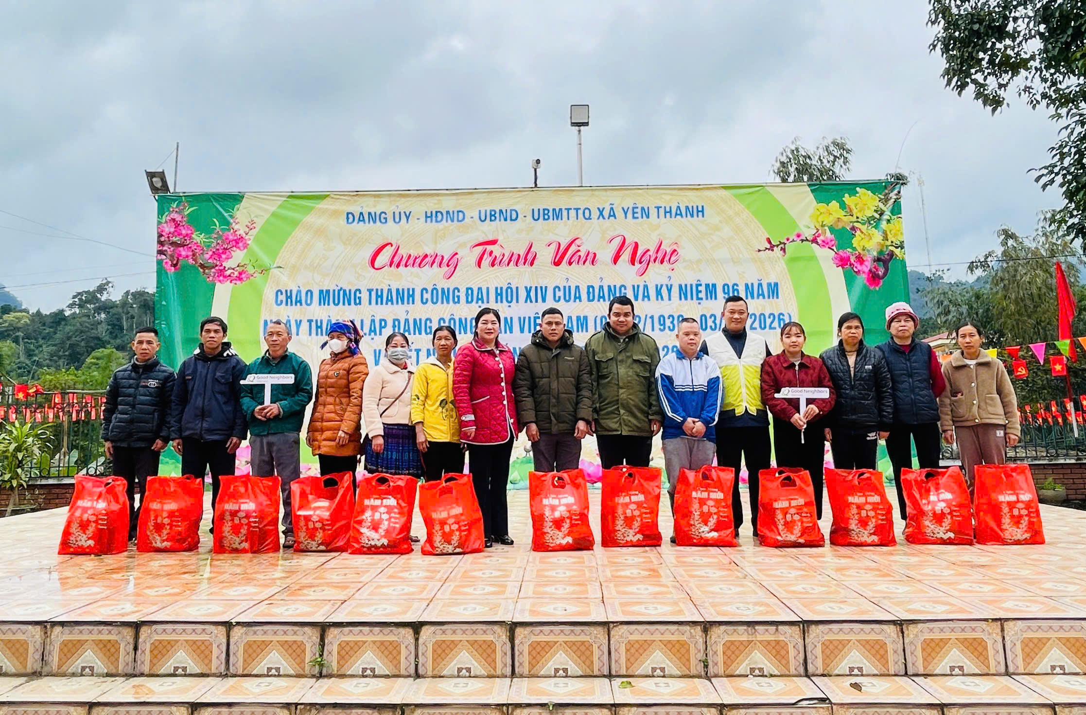 Tổ chức GNI trao quà Tết cho các hộ nghèo tại xã Yên Thành