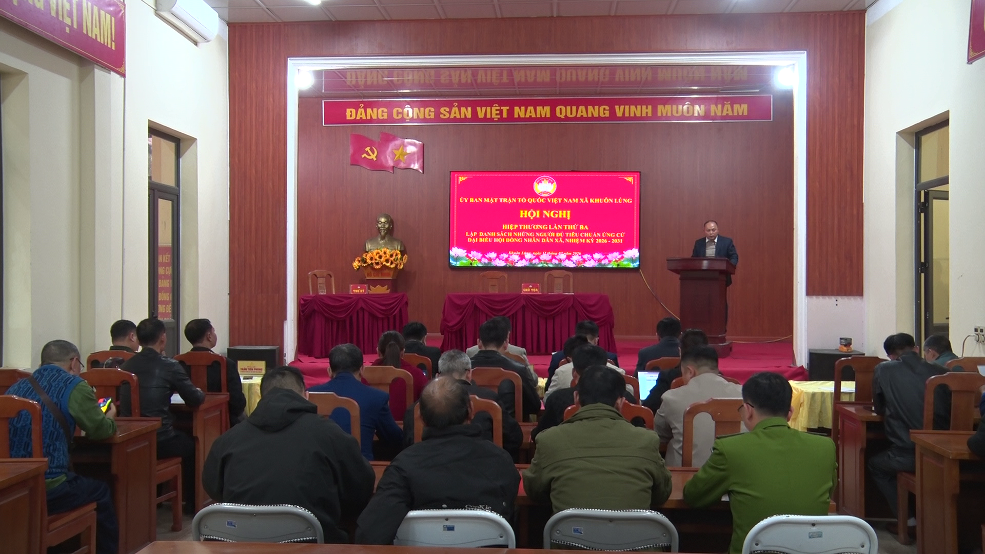 Xã Khuôn Lùng tổ chức Hội nghị hiệp thương lần thứ ba để lựa chọn lập danh sách những người đủ tiêu chuẩn ứng cử đại biểu Hội đồng nhân dân xã, nhiệm kỳ 2026 – 2031