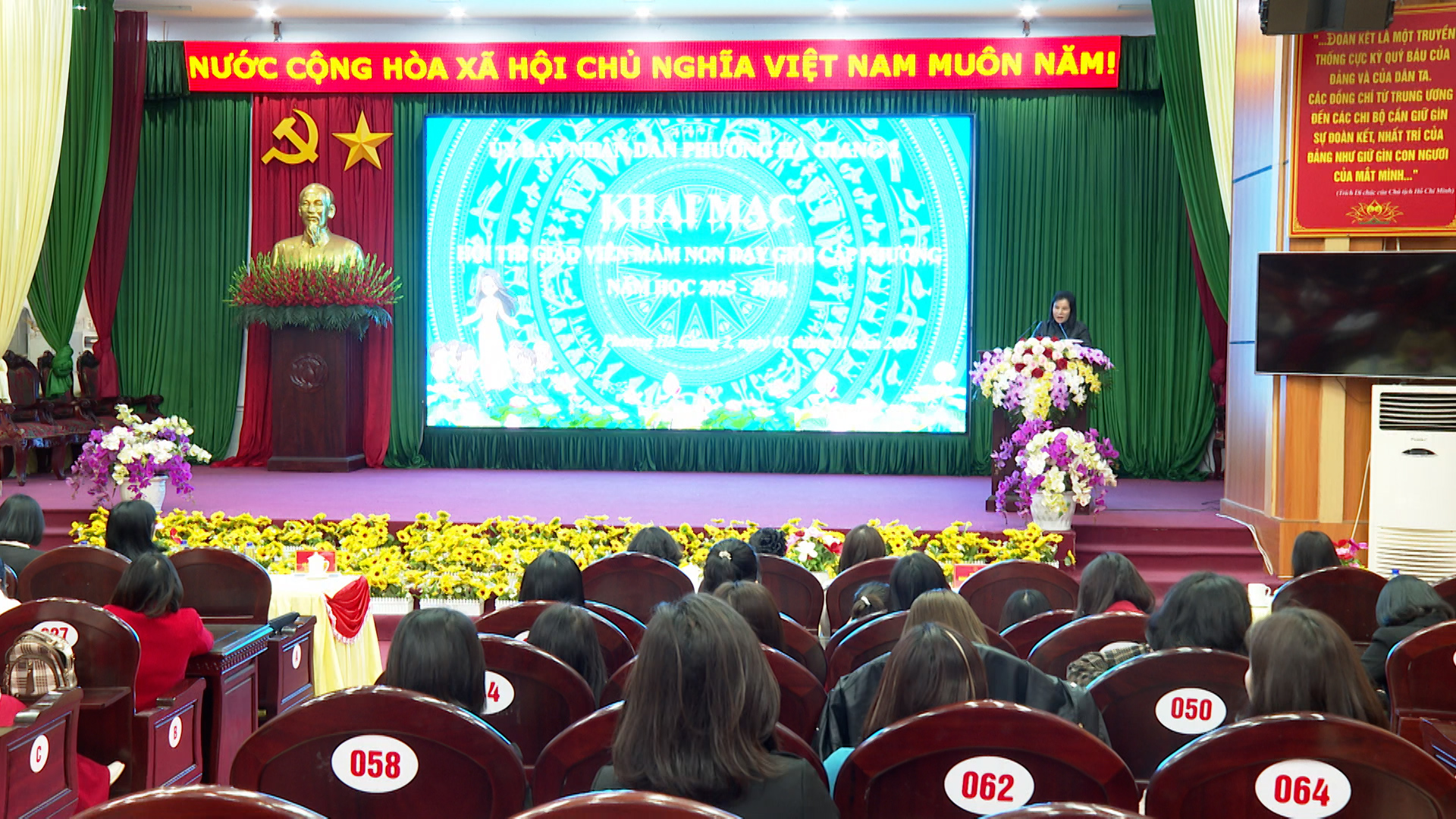 KHAI MẠC HỘI THI GIÁO VIÊN MẦM NON DẠY GIỎI CẤP PHƯỜNG NĂM HỌC 2025-202