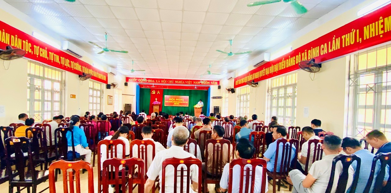 UBND xã Bình Ca tổ chức Hội nghị Tuyên truyền phổ biến giáo dục pháp luật năm 2025.