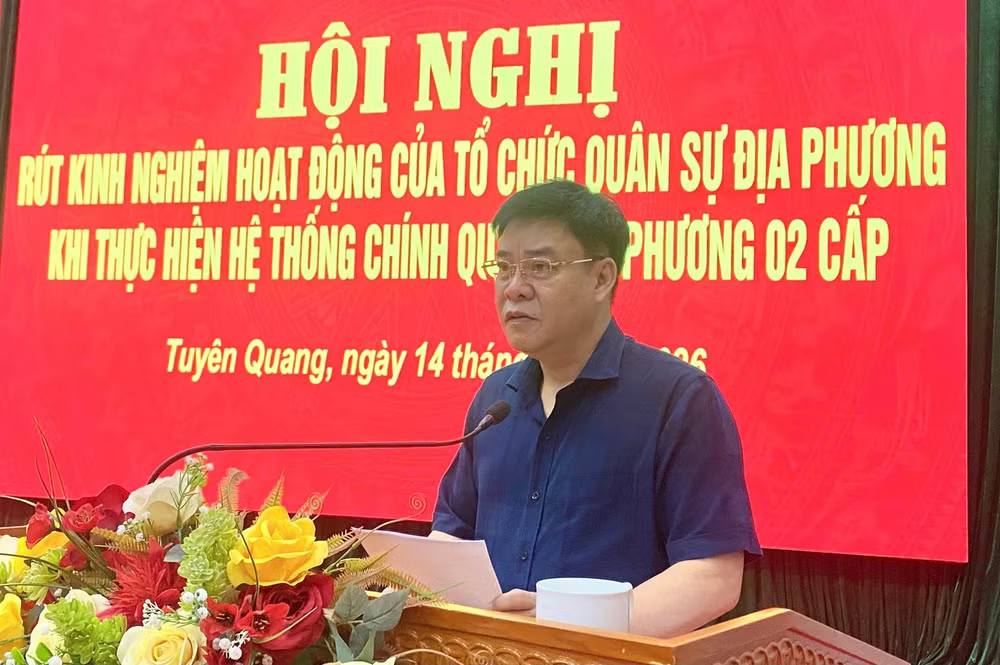 Bộ đội Biên phòng Tuyên Quang rút kinh nghiệm hoạt động tổ chức quân sự địa phương khi thực hiện chính quyền địa phương hai cấp