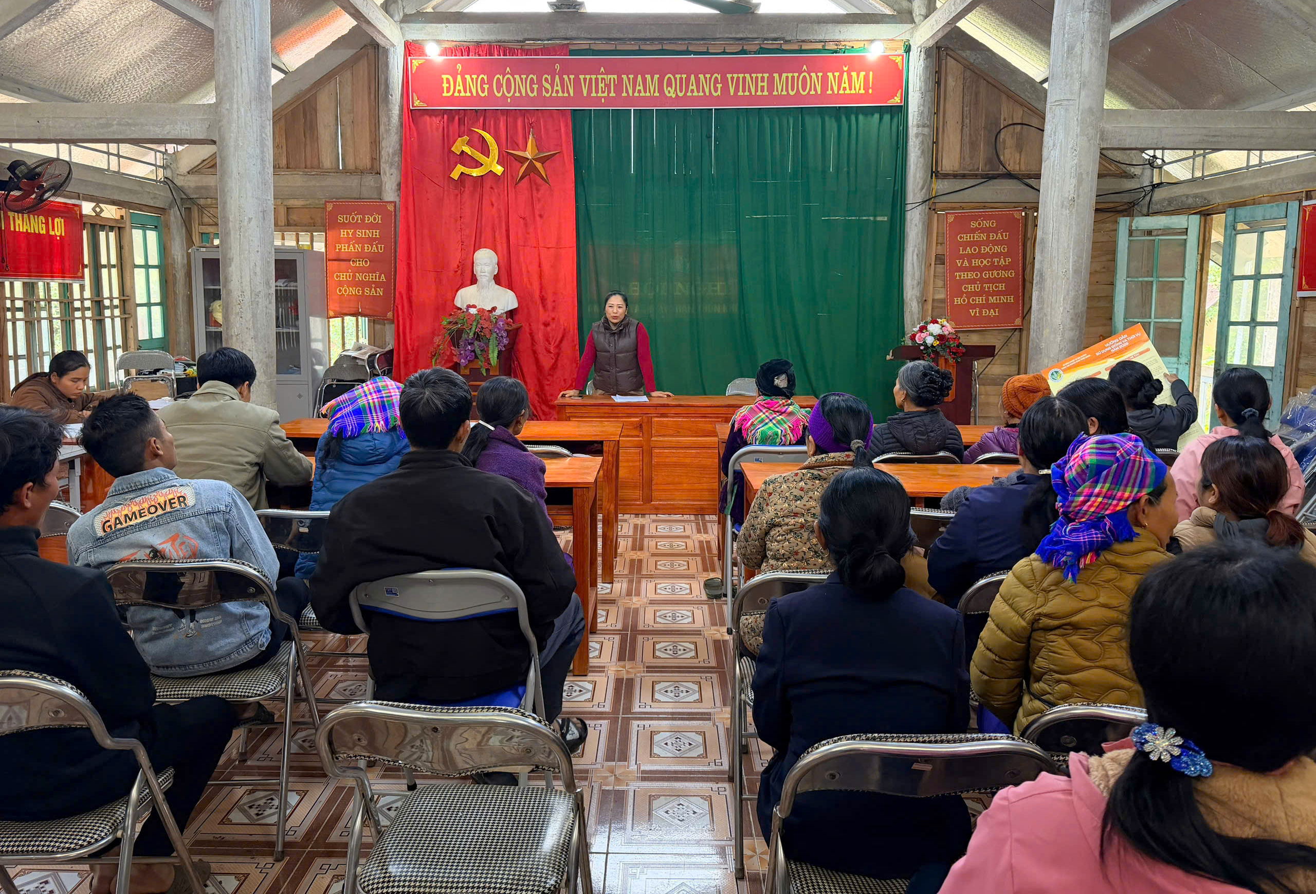 Trung tâm Dịch vụ công xã Nà Hang triển khai tập huấn kỹ thuật sản xuất vụ Xuân năm 2026