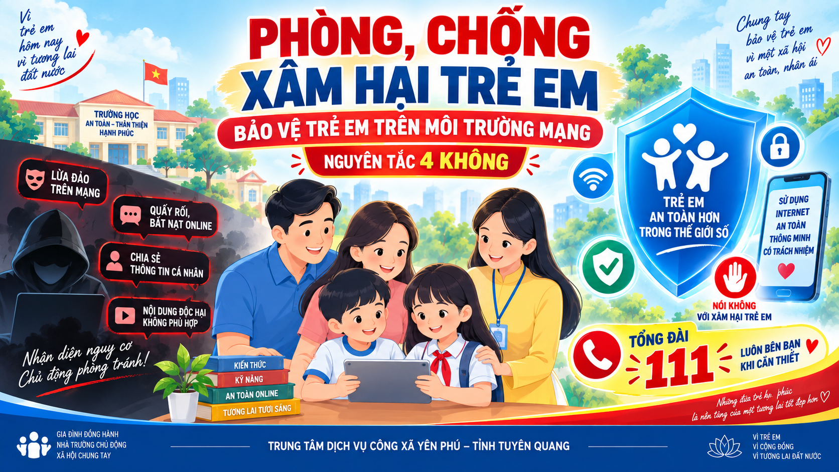 TĂNG CƯỜNG BẢO VỆ TRẺ EM TRÊN MÔI TRƯỜNG MẠNG, CHỦ ĐỘNG PHÒNG, CHỐNG XÂM HẠI TRẺ EM
