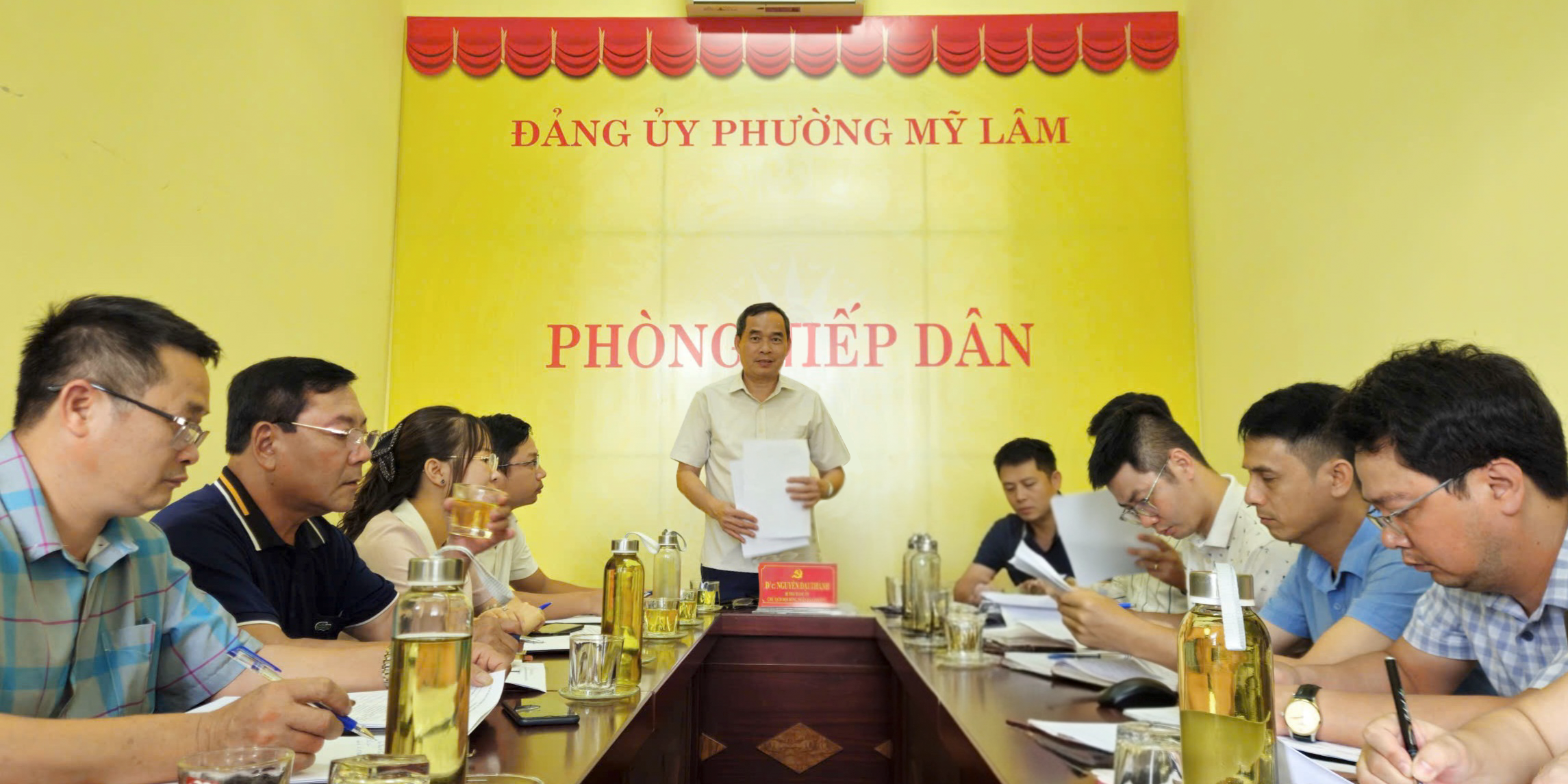 ĐỒNG CHÍ BÍ THƯ ĐẢNG ỦY PHƯỜNG MỸ LÂM TIẾP CÔNG DÂN ĐỊNH KỲ THÁNG 7/2026