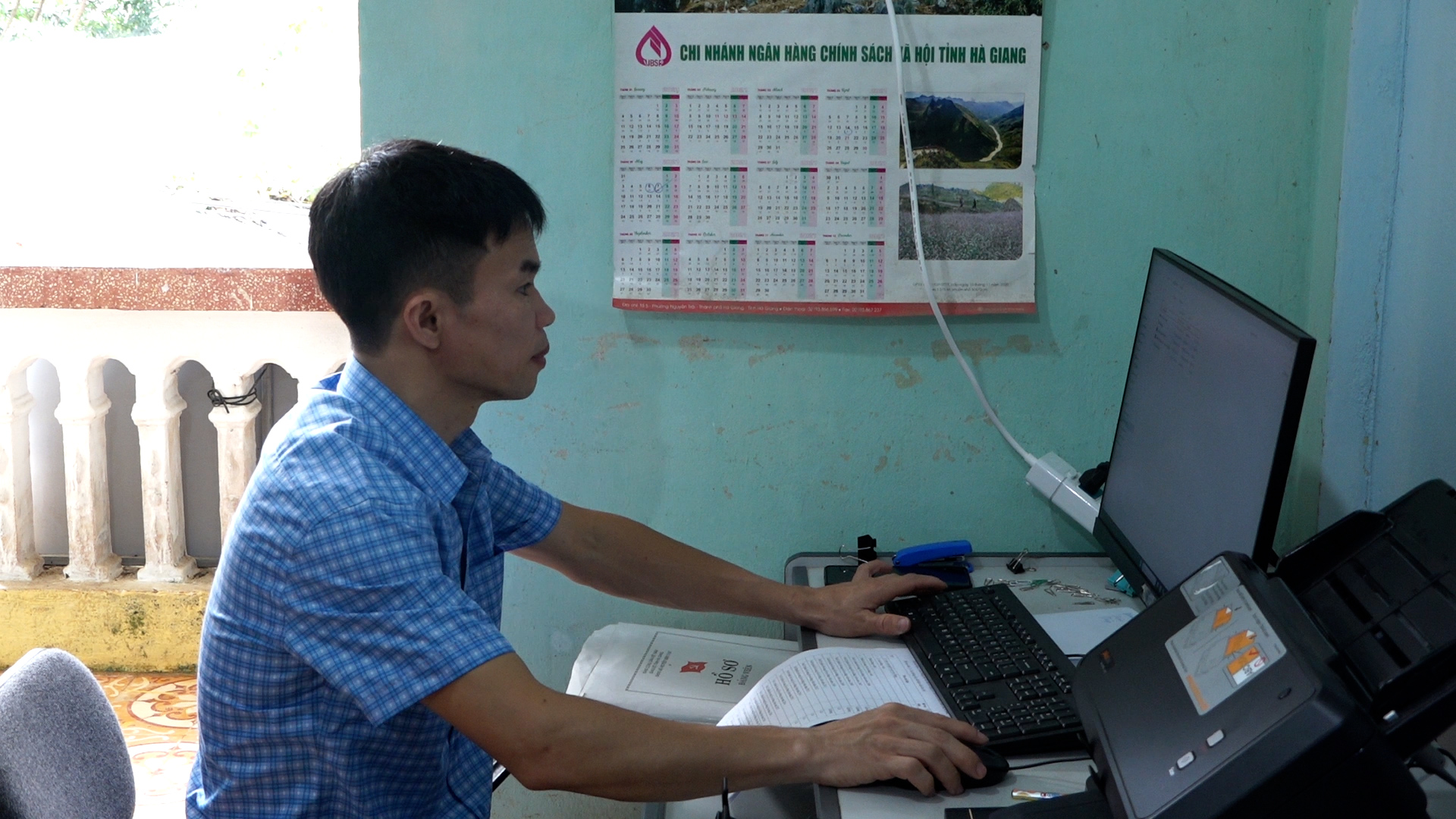 Xã Tát Ngà đẩy nhanh số hóa dữ liệu đảng viên