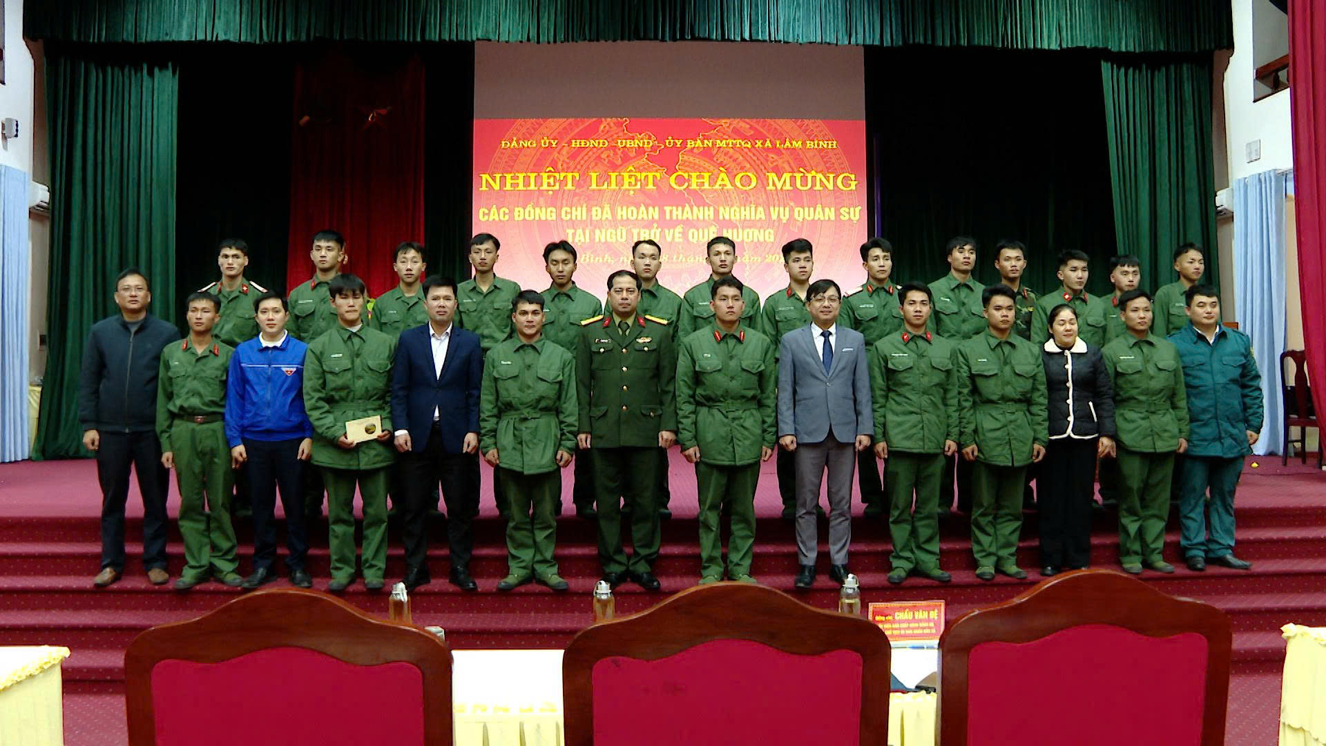 Xã Lâm Bình đón 21 quân nhân xuất ngũ trở về địa phương