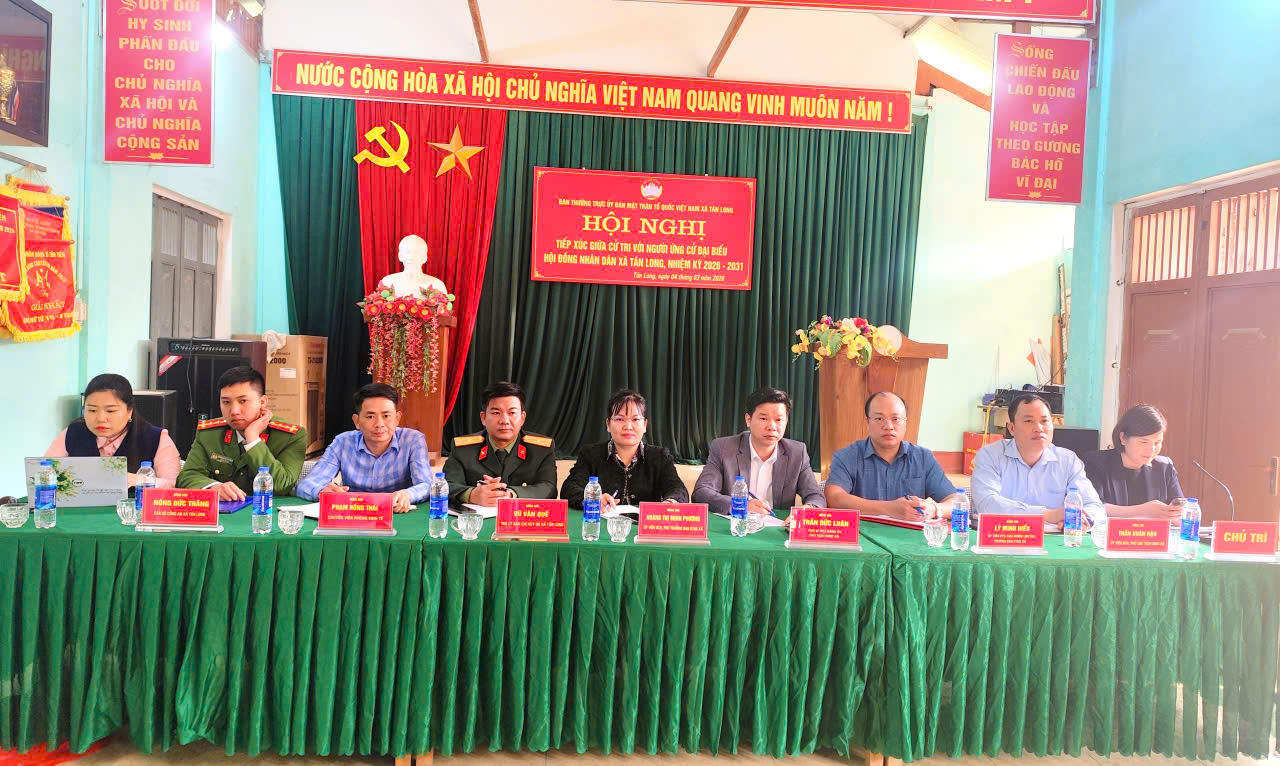 Hội nghị tiếp xúc cử tri  tại đơn vị bầu cử số 01 Xã Tân Long·