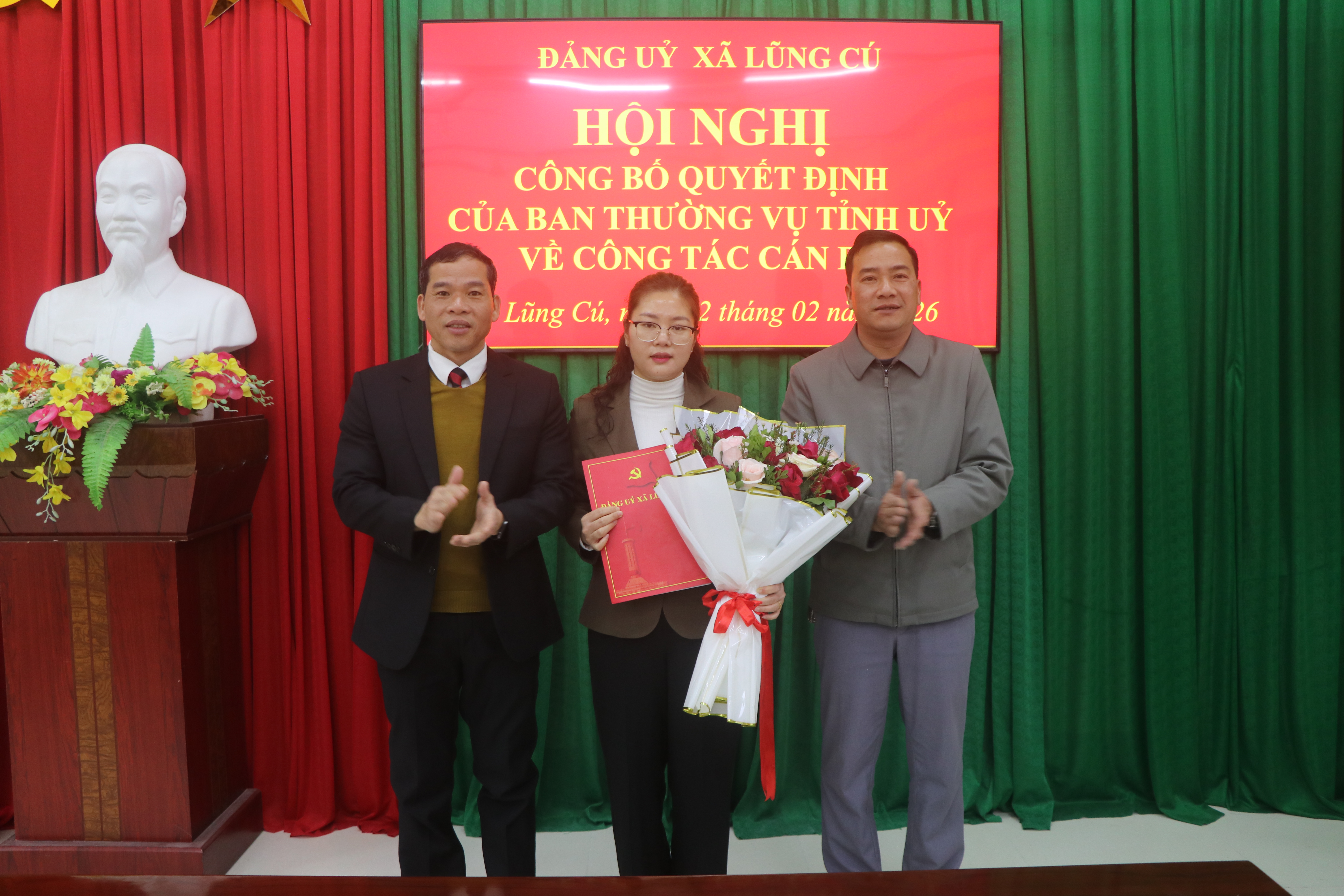 HỘI NGHỊ CÔNG BỐ QUYẾT ĐỊNH CỦA BAN THƯỜNG VỤ TỈNH ỦY VỀ CÔNG TÁC CÁN BỘ