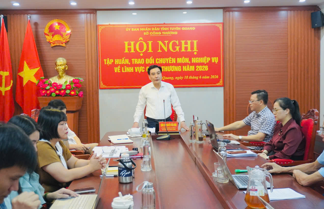 Sở Công Thương tổ chức tập huấn, trao đổi chuyên môn, nghiệp vụ về lĩnh vực Công Thương năm 2026