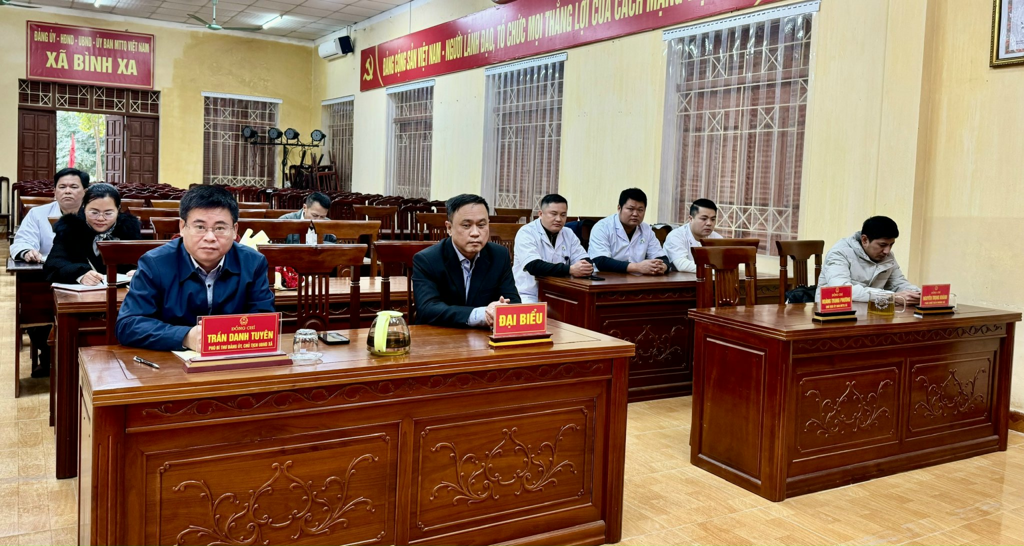 UBND xã Bình Xa tổ chức hội nghị công bố Quyết định thành lập Trạm y tế xã 