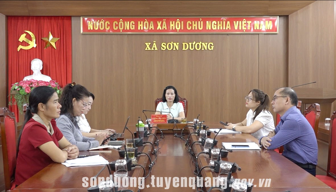Xã Sơn Dương tham dự Hội nghị trực tuyến phổ biến Luật Lưu trữ năm 2024