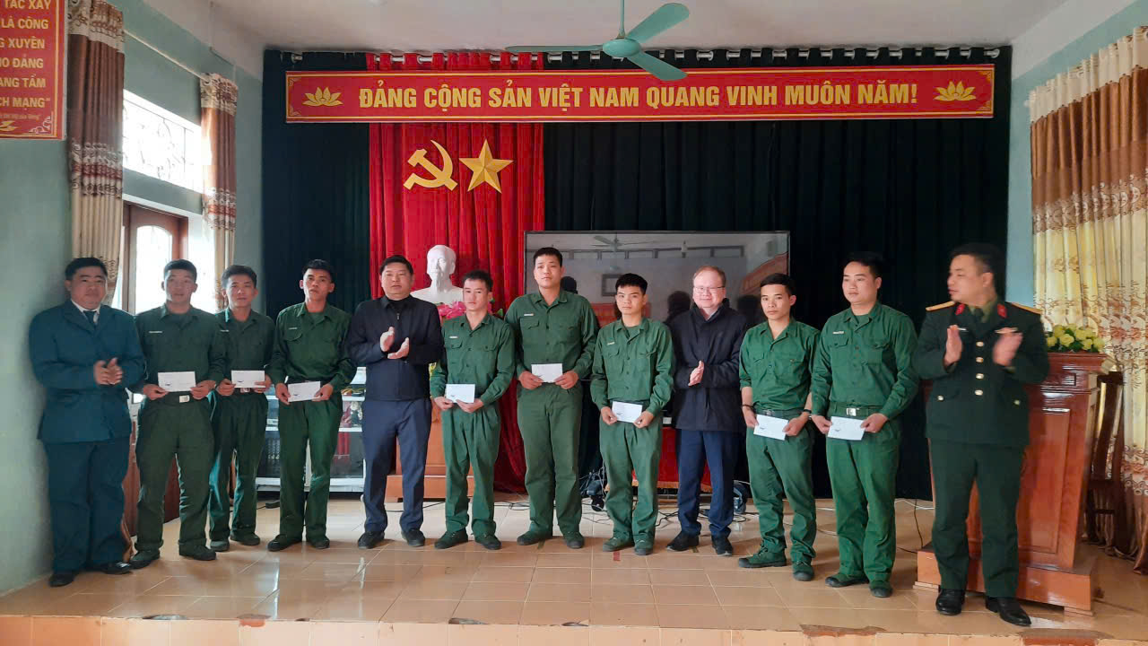 Xã Giáp Trung gặp mặt quân nhân hoàn thành nghĩa vụ Quân sự trở về địa phương