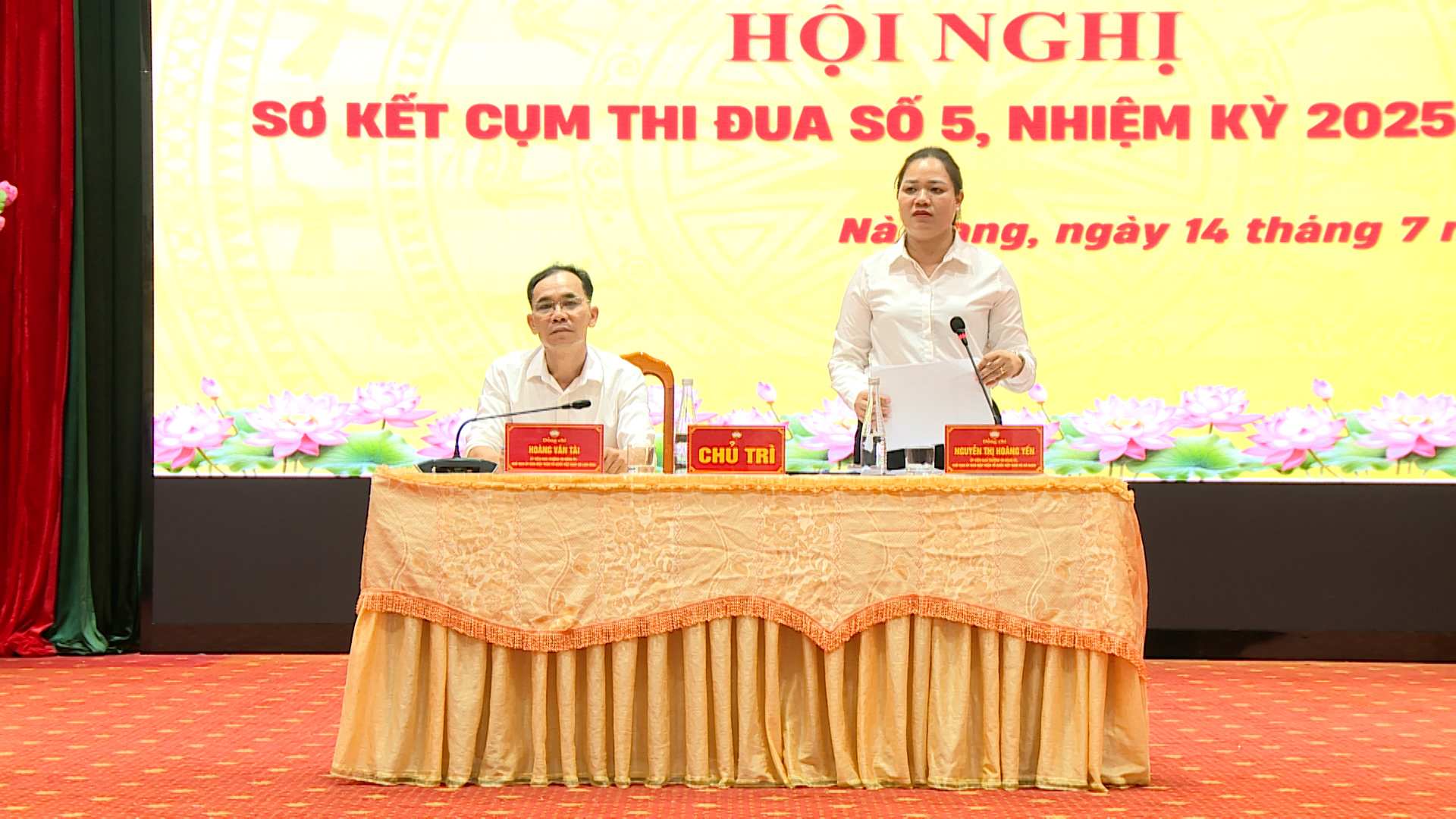 Cụm thi đua số 5 sơ kết công tác Mặt trận 6 tháng đầu năm 2026