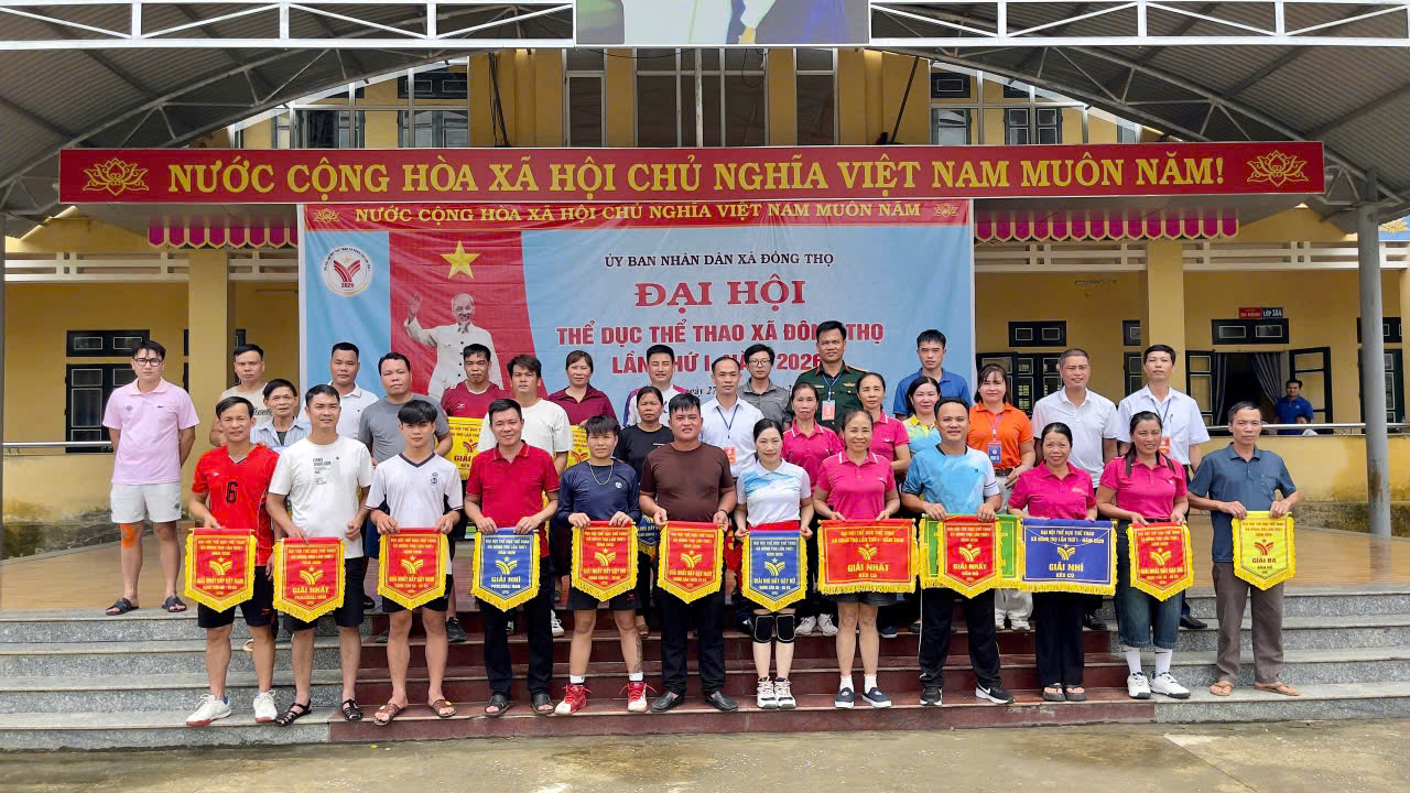 XÃ ĐÔNG THỌ TỔ CHỨC THÀNH CÔNG ĐẠI HỘI THỂ DỤC THỂ THAO LẦN THỨ I NĂM 2026