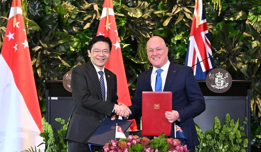 Singapore và New Zealand ký kết quan hệ đối tác chiến lược toàn diện