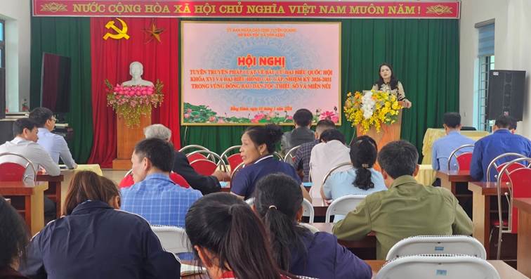 Đảng ủy Sở Dân tộc và Tôn giáo tăng cường lãnh đạo, chỉ đạo đẩy mạnh tuyên truyền pháp luật về bầu cử đại biểu Quốc hội khóa XVI và đại biểu HĐND các cấp nhiệm kỳ 2026 - 2031