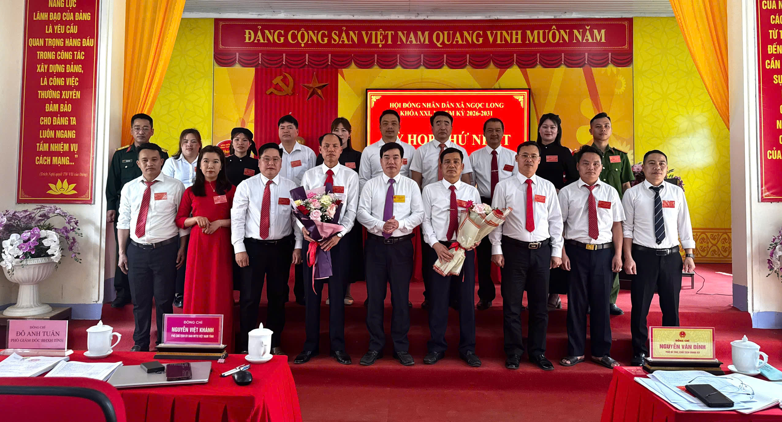 KỲ HỌP LẦN THỨ NHẤT HĐND XÃ NGỌC LONG NHIỆM KỲ 2026 - 2031