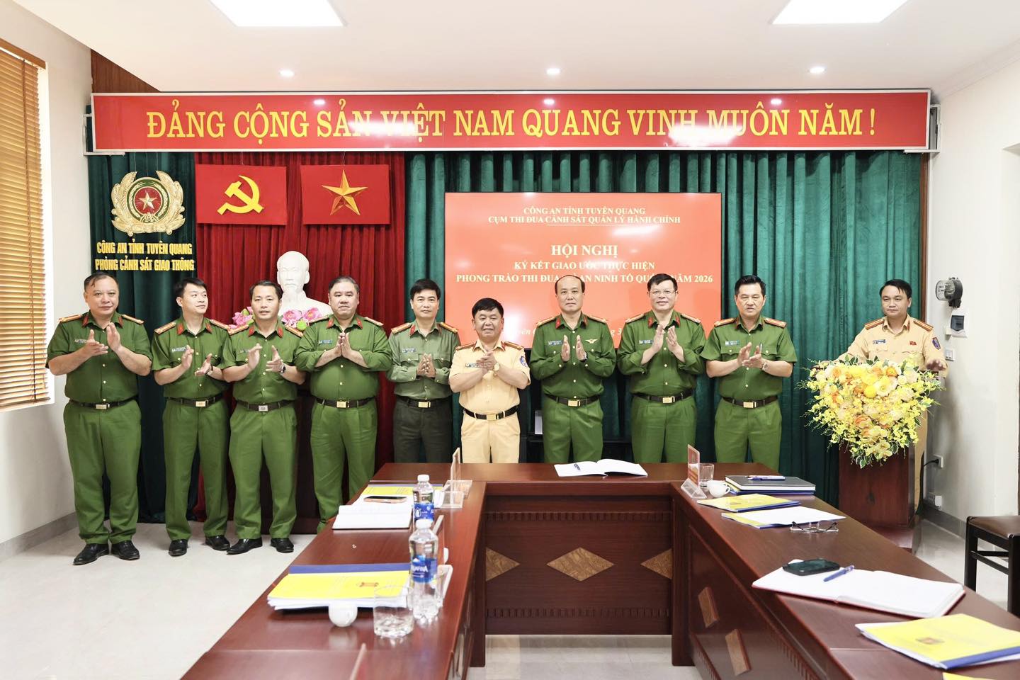 PHÁT ĐỘNG PHONG TRÀO THI ĐUA CỤM THI ĐUA KHỐI CẢNH SÁT QLHC VỀ TTXH VÀ THAHS NĂM 2026