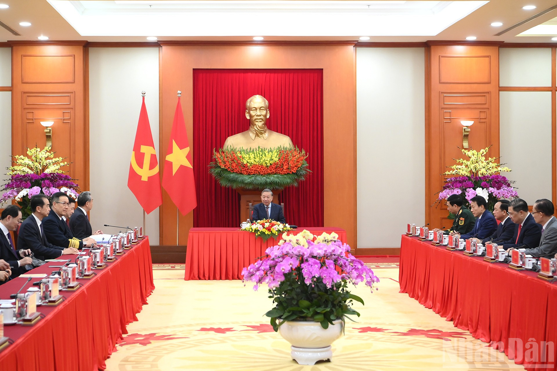 Tổng Bí thư Tô Lâm tiếp Bộ trưởng Ngoại giao, Quốc phòng, Công an Trung Quốc sang dự Hội nghị về cơ chế đối thoại chiến lược “3+3”