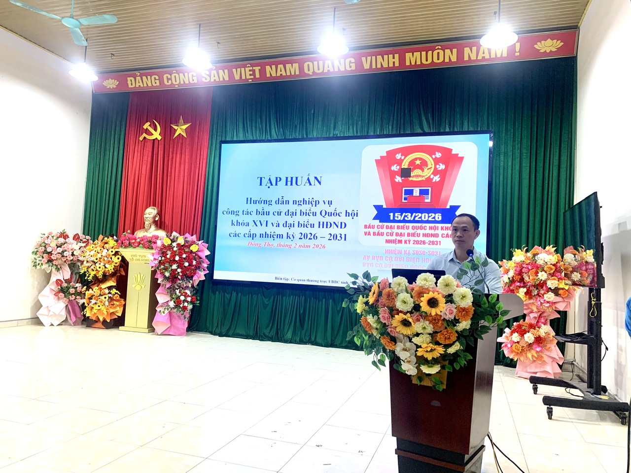 HỘI NGHỊ TẬP HUẤN HƯỚNG DẪN NGHIỆP VỤ CÔNG TÁC BẦU CỬ ĐẠI BIỂU QUỐC HỘI KHÓA XVI VÀ ĐẠI BIỂU HỘI ĐỒNG NHÂN DÂN CÁC CẤP NHIỆM KỲ 2026 – 2031