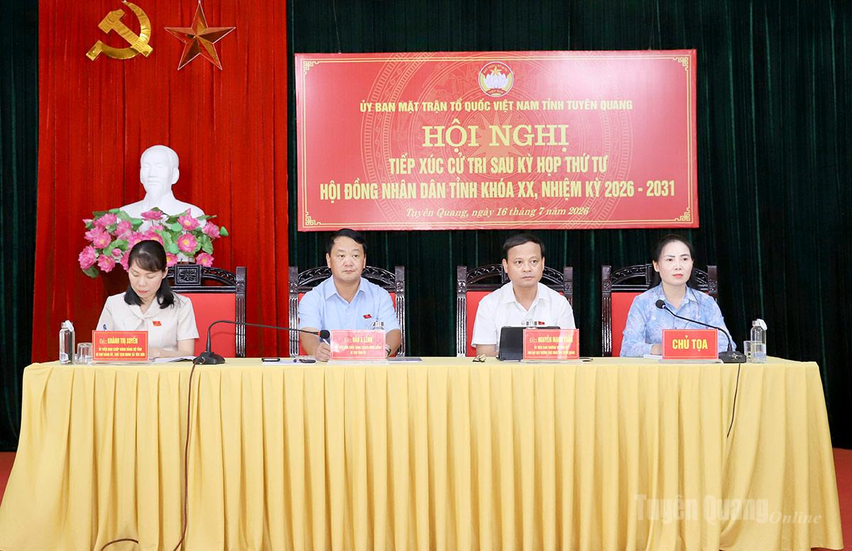 Tập trung giải quyết, có kết quả cụ thể trả lời kiến nghị của cử tri phường Nông Tiến