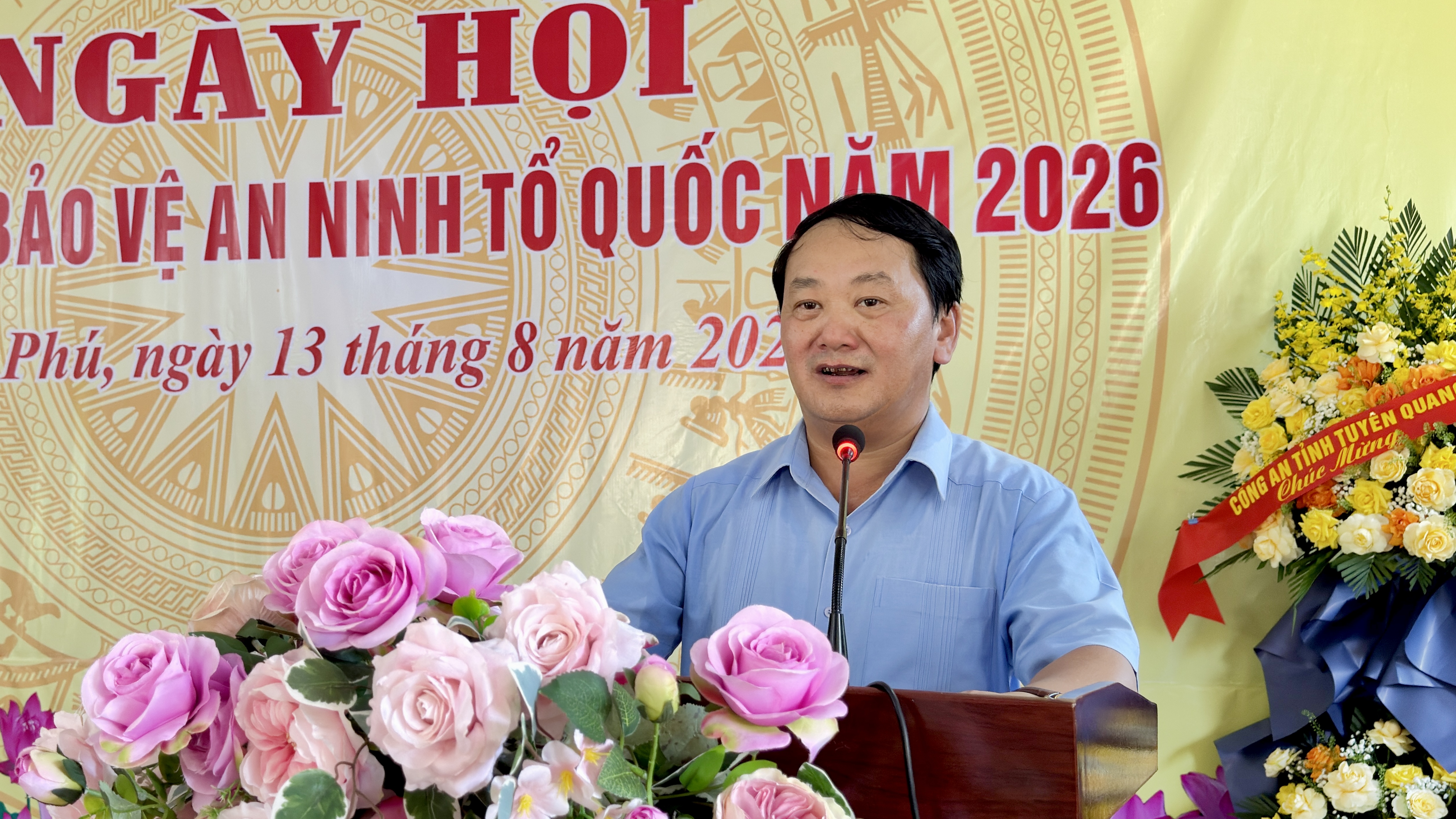 ĐỒNG CHÍ HẦU A LỀNH, ỦY VIÊN BCH TRUNG ƯƠNG ĐẢNG, BÍ THƯ TỈNH ỦY TUYÊN QUANG DỰ NGÀY HỘI TOÀN DÂN BẢO VỆ AN NINH TỔ QUỐC NĂM 2026 TẠI XÃ YÊN PHÚ